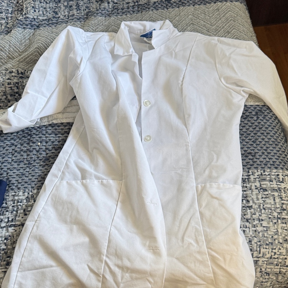 White Button-Up Lab Coat
